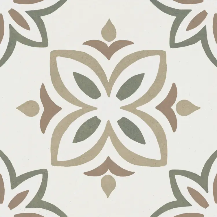 Harmony Provenza Green Bloom 22,3x22,3 mat — płytka