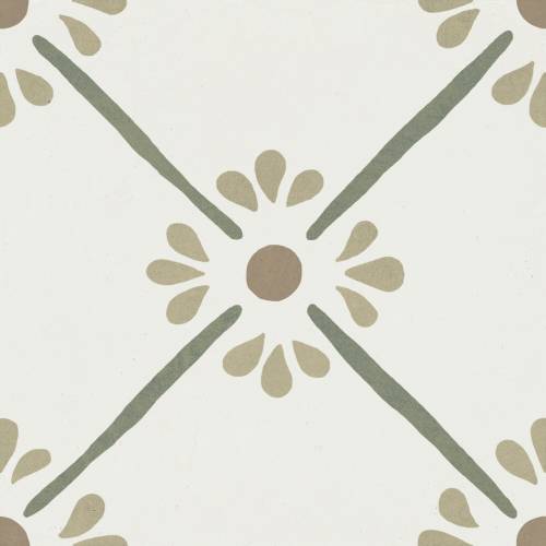 Harmony Provenza Green Flower 22,3x22,3 mat — płytka
