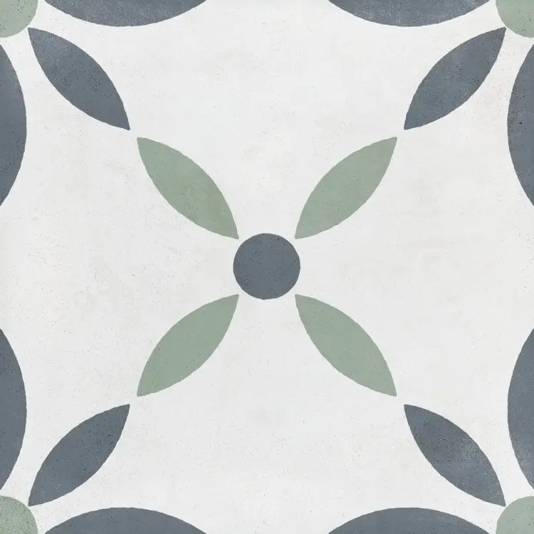 Harmony Havana White Flower 22,3x22,3 mat — płytka