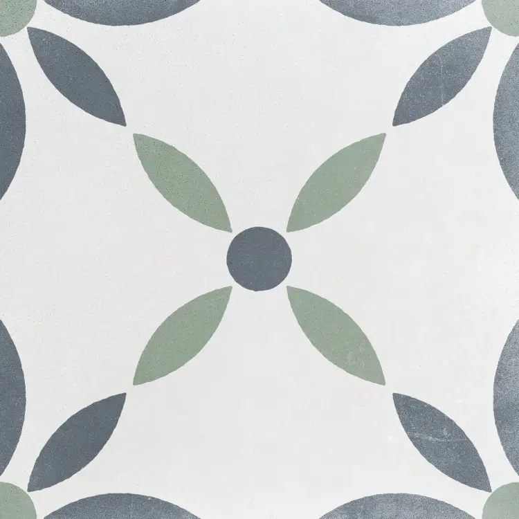 Harmony Havana White Flower 22,3x22,3 mat — płytka