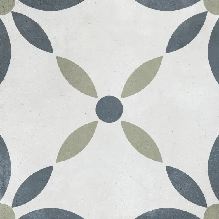 Harmony Havana White Flower 22,3x22,3 mat — płytka