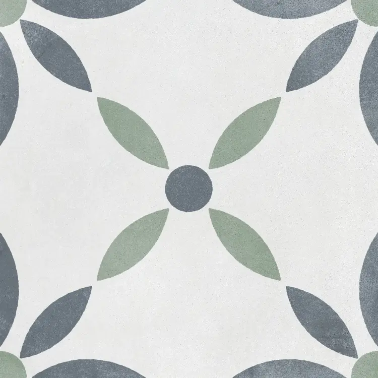 Harmony Havana White Flower 22,3x22,3 mat — płytka