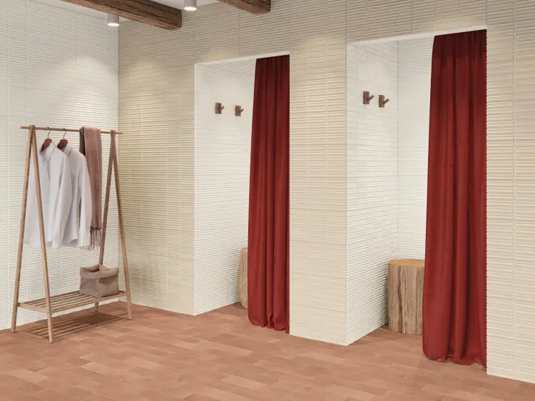 Harmony Moves White 20x40 mat — aranżacja