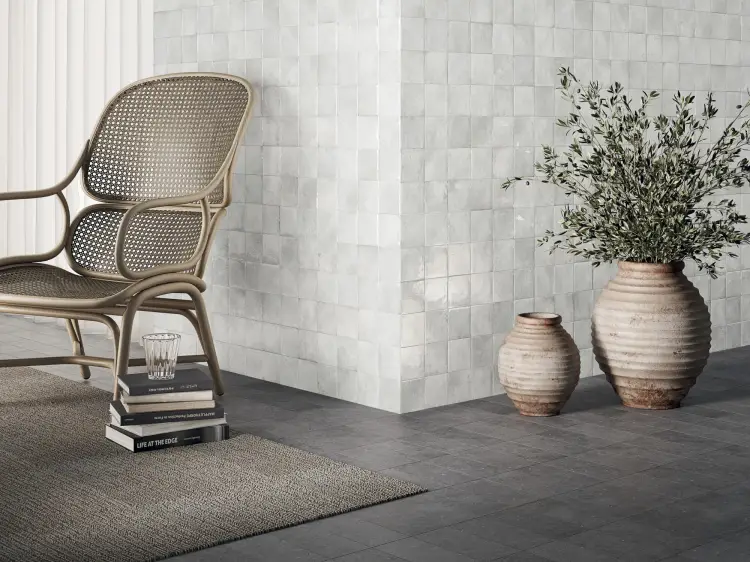 Harmony Dyroy White 6,5x20 mat — aranżacja