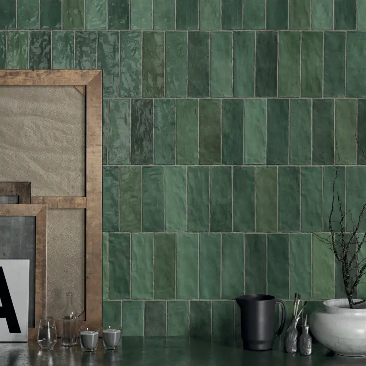 Harmony Riad Green 6,5x20 mat — aranżacja