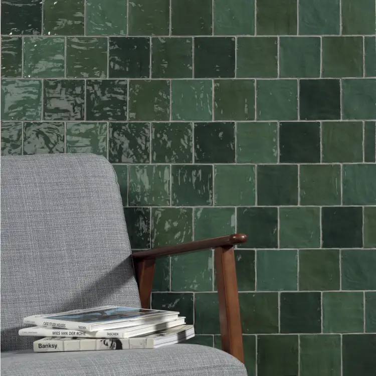 Harmony Riad Green 6,5x20 mat — aranżacja