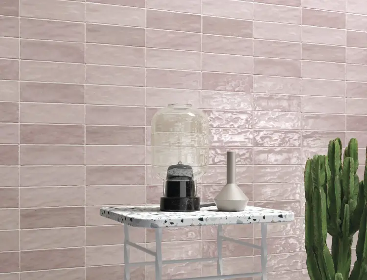 Harmony Riad Pink 6,5x20 mat — aranżacja