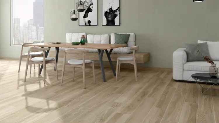 Pamesa AT.AREN TAUPE 20x120 mat 9 mm — ambient