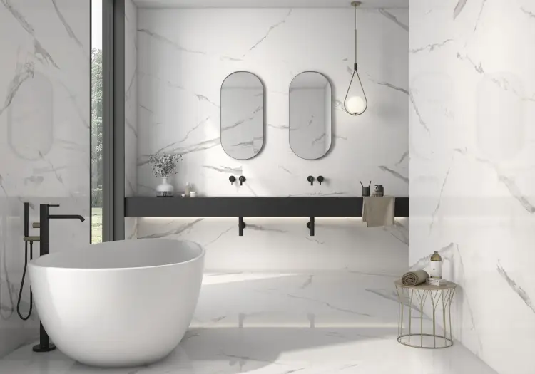 Pamesa CR.CELLINI BLANCO 32,5x22,5 połysk — ambient