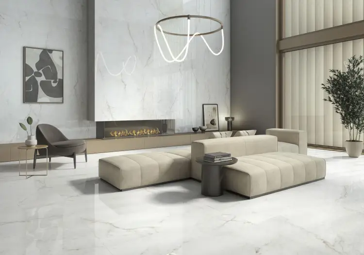 Pamesa CRYSTAL WHITE 1. 29x38 połysk — ambient