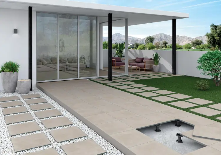 Pamesa ES.ESSEN ASH 45x45 mat — ambient