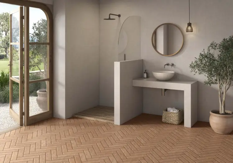 Pamesa NATURE BARRO 5x25 mat — ambient