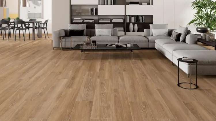 Pamesa ES.NERA ROBLE 20x120 mat 9 mm — ambient