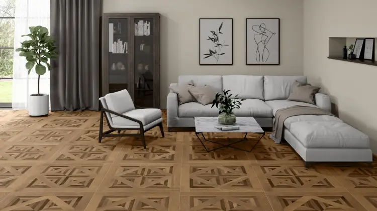 Pamesa ES.OLDMANOR CLASICO 90x90 mat — ambient