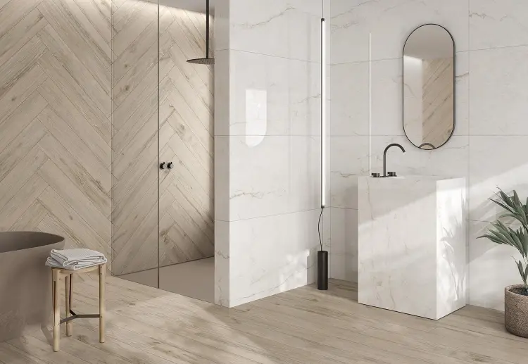 Pamesa ONIX WHITE 30x30 połysk — ambient
