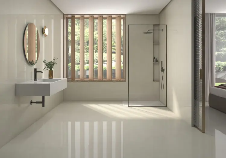 Pamesa SENSE BEIGE 60x120 połysk 10,5 mm — ambient