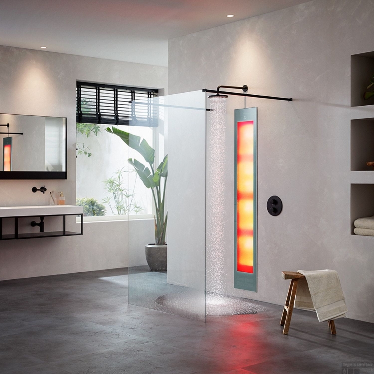 Stemar Sunshower Organic Grey Panel Podtynkowy Promieniowanie UV Podczerwień IR Szary Aluminium