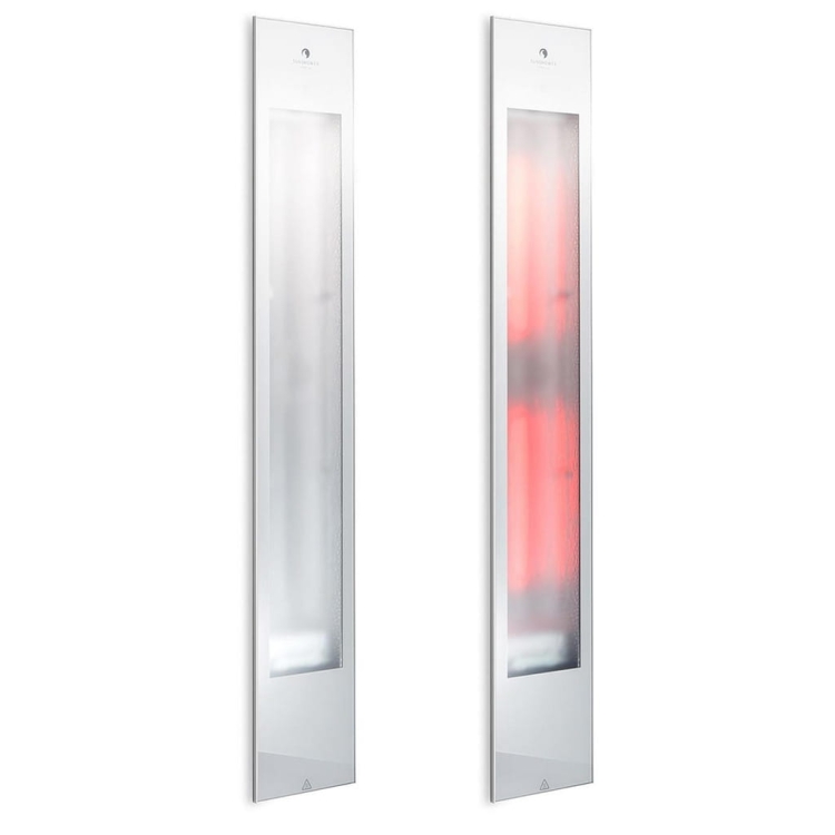 Stemar Sunshower Pure XL White Panel Podtynkowy Podczerwień IR Aluminium Biały