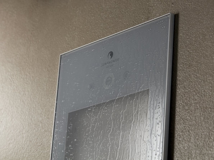 Stemar Sunshower Pure XL Organic Grey Panel Podtynkowy Podczerwień IR 10x20x124 Szary Aluminium