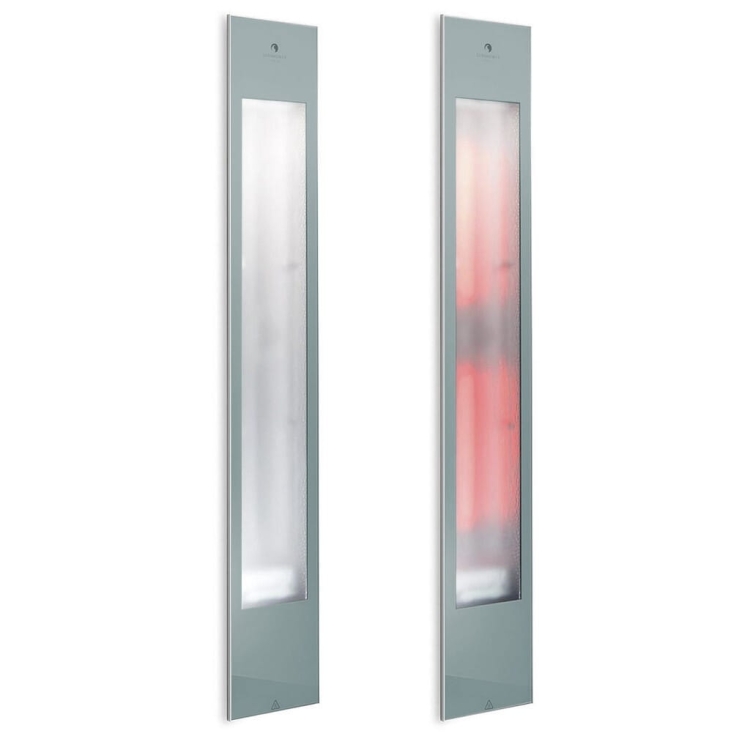 Stemar Sunshower Pure XL Organic Grey Panel Podtynkowy Podczerwień IR 10x20x124 Szary Aluminium