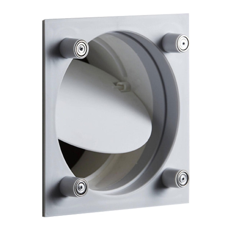 Stemar Zestaw Wentylacyjny z Osłonami Szklanymi 13x13 Szary Model Podtynkowy