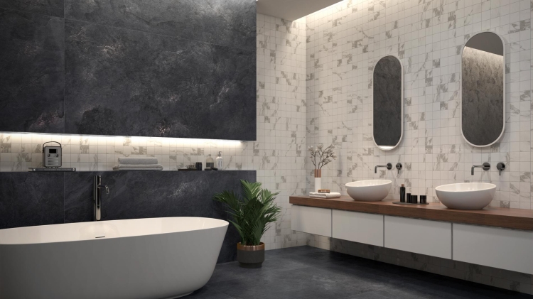 Stemar Pamesa Cr.Ardesia Noir 60x120 Mat Rektyfikowany Płytka Ścienna Podłogowa Gres