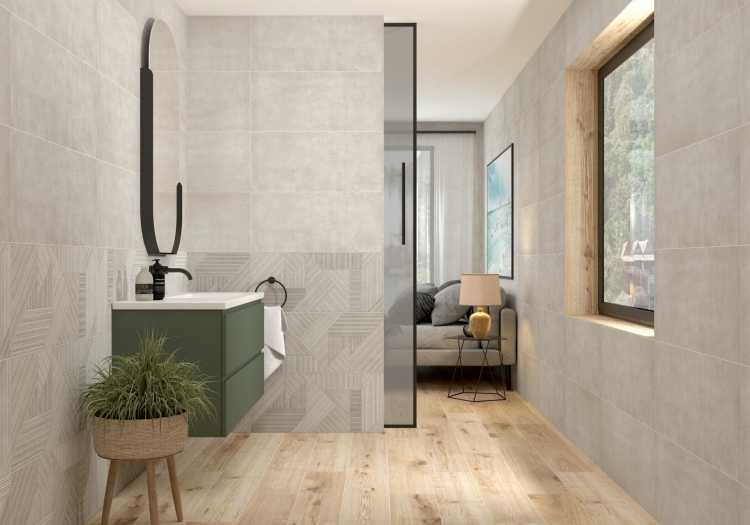 Stemar Pamesa At Dec Muren Gris 36x80 Mat Płytka Ścienna Glazura