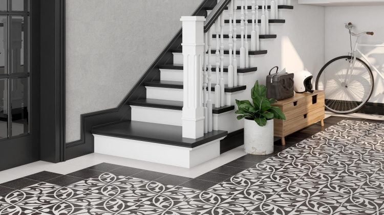 Stemar Pamesa Deco Negro 22,3x22,3 Mat Płytka Ścienna Podłogowa Gres