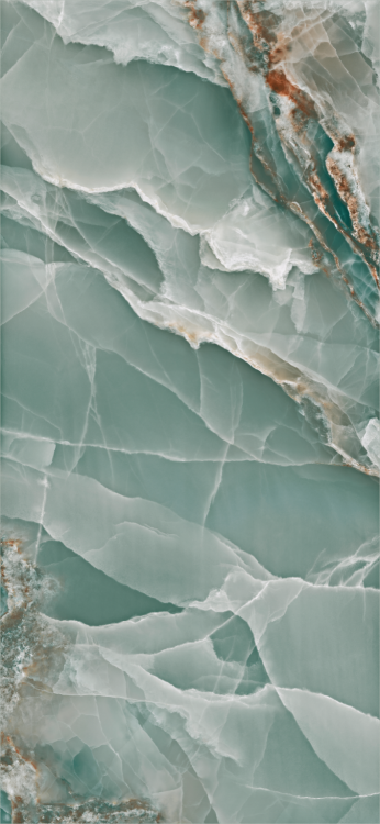 Stemar Baldocer Onyx Turquoise Pulido 120x260 Połysk Płytka Ścienna Podłogowa Gres