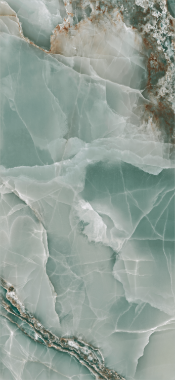 Stemar Baldocer Onyx Turquoise Pulido 120x260 Połysk Płytka Ścienna Podłogowa Gres