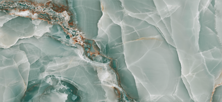 Stemar Baldocer Onyx Turquoise Pulido 120x260 Połysk Płytka Ścienna Podłogowa Gres