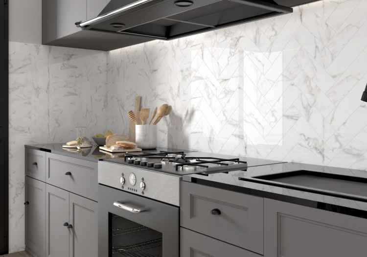 Stemar Pamesa Cromat Lincoln White 60x120 Połysk Płytka Ścienna Podłogowa Gres