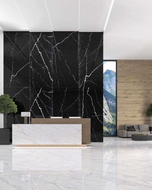 Stemar Pamesa Cr Lux Deva Nero 60x120 Połysk Płytka Ścienna Podłogowa Gres