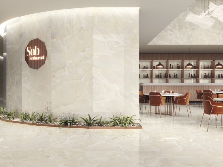 Stemar Baldocer Onyx Sable Pulido 120x120 Połysk Płytka Ścienna Podłogowa Gres