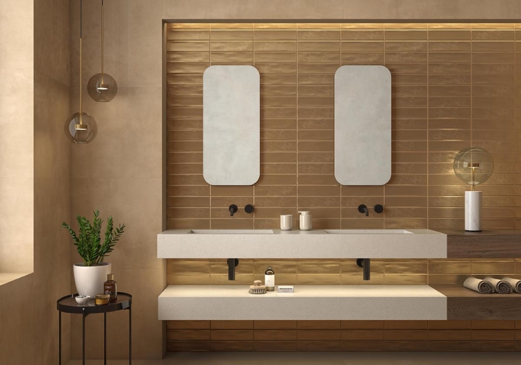 Stemar Pamesa Aurea Gold 7,5x30 Mat Płytka Ścienna Glazura