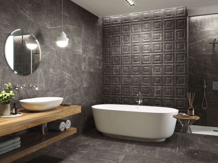 Stemar Baldocer Warha Shetland Dark 33,3x100 Mat Płytka Ścienna Glazura