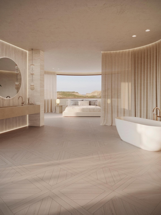 Stemar Porcelanosa Roma Marfil 59,6x120 Mat Płytka Ścienna Podłogowa Gres