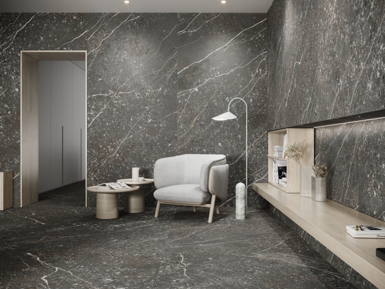 Stemar Baldocer Volcano Nero 120x260 Mat Płytka Ścienna Podłogowa Gres