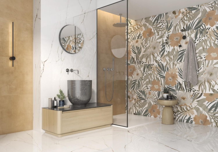 Stemar Pamesa Torano Dorado 120x120 Połysk Płytka Ścienna Podłogowa Gres