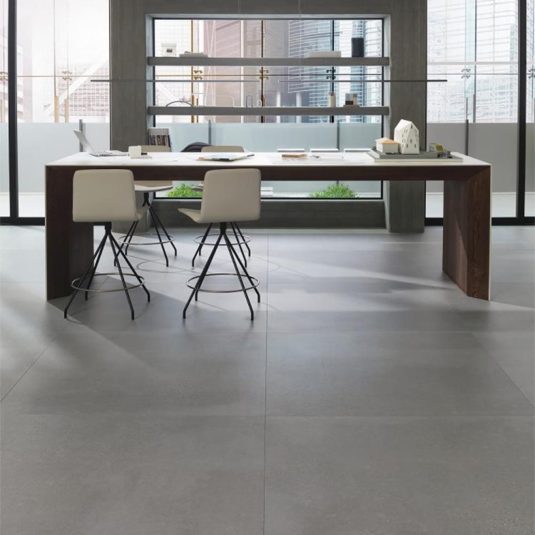 Porcelanosa Bottega Acero 80x80 - Gres , koloru szarego. Wizualizacja.