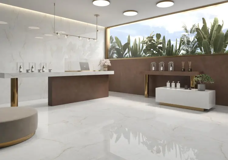 Stemar Pamesa Crystal White 1. 120x280 Połysk Płytka Ścienna Podłogowa Gres