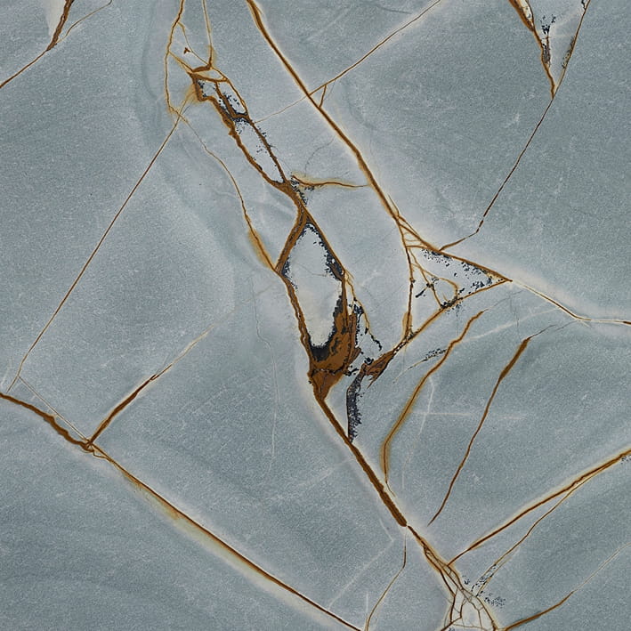 Porcelanosa Blue Roma Polished 120x120- Płytka gresowa,szaroniebieska tonacja z miedzianymi żyłkami