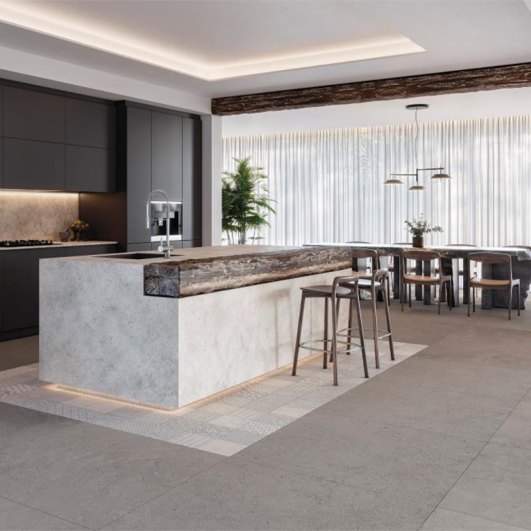 Porcelanosa Berna Acero - Płytka gresowa , szara.