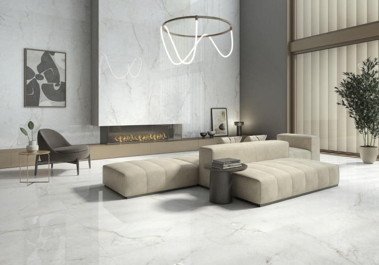 Stemar Pamesa Crystal White 1. 120x280 Połysk Płytka Ścienna Podłogowa Gres