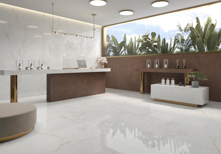 Stemar Pamesa Crystal White 1. 120x280 Połysk Płytka Ścienna Podłogowa Gres