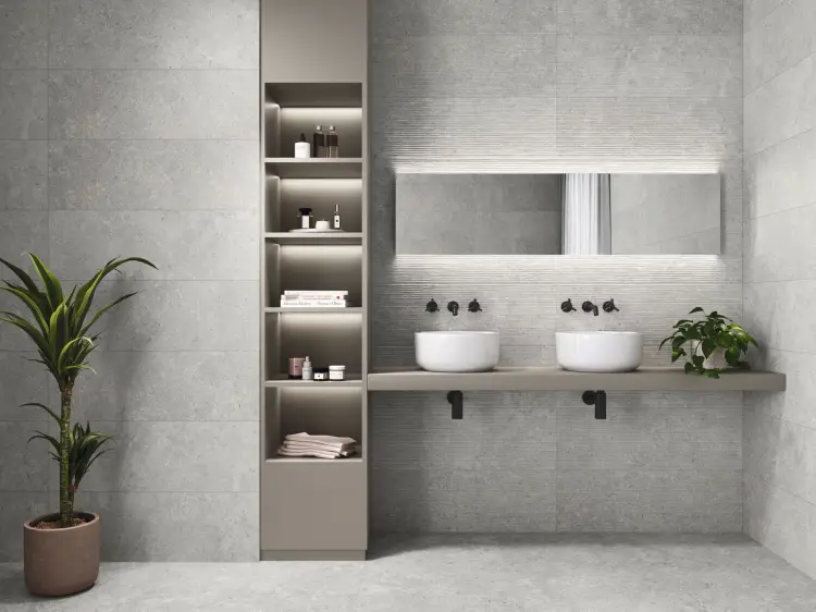 Stemar Baldocer Stoneland Pearl 40x120 Mat Płytka Ścienna Glazura