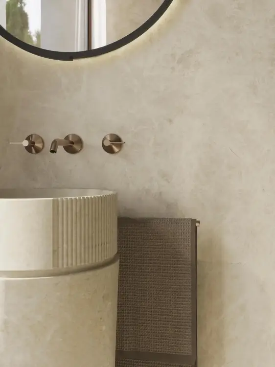 Porcelanosa Ars Beige 120cmx270cm- Płytka wielkoformatowa koloru beżowego w połysku - wizualizacja