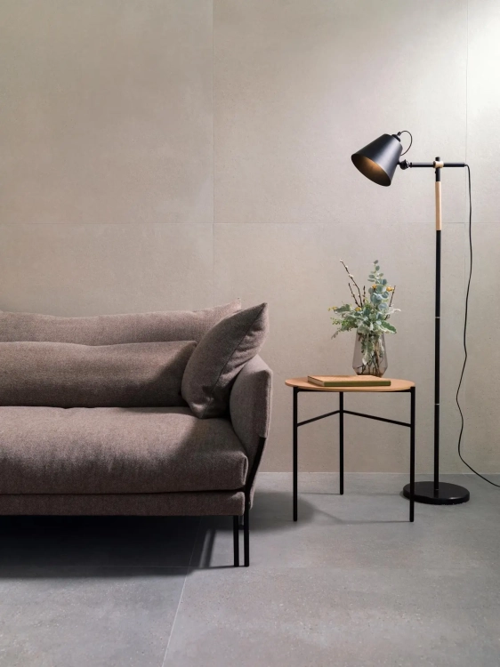 Porcelanosa Bottega Acero 44,3x44,3 - Gres , koloru szarego. Wizualizacja.