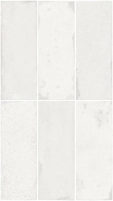 BRICK VETRI WHITE L 33,3×59,2 cm – płytka ścienna, szkliwiona, biała połysk, efekt szkła