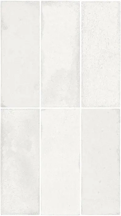 BRICK VETRI WHITE L 33,3×59,2 cm – płytka ścienna, szkliwiona, biała połysk, efekt szkła